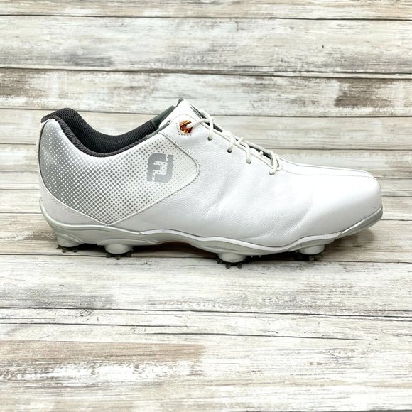 FootJoy Shoes Footjoy Dna Helix Mens Size 1 Wide Us White Leather Golf Shoes 53316 Poshmark
